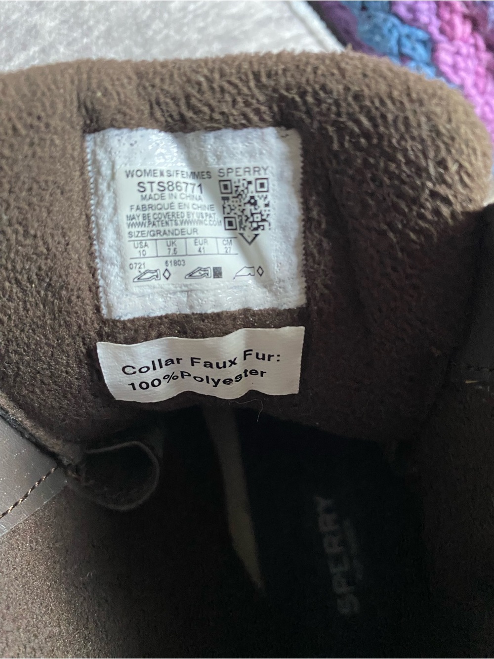 Sperry Brown Leather and Dark Gray Rubber Duck Boots - Picture 3 of 4